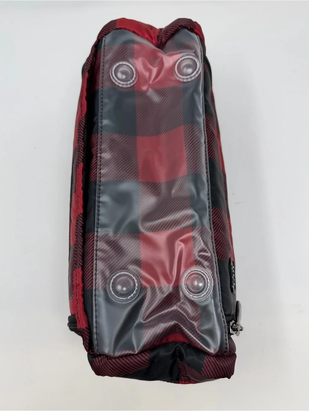 Lug Trolley Cosmetic Bag Red and Black Buffalo Check